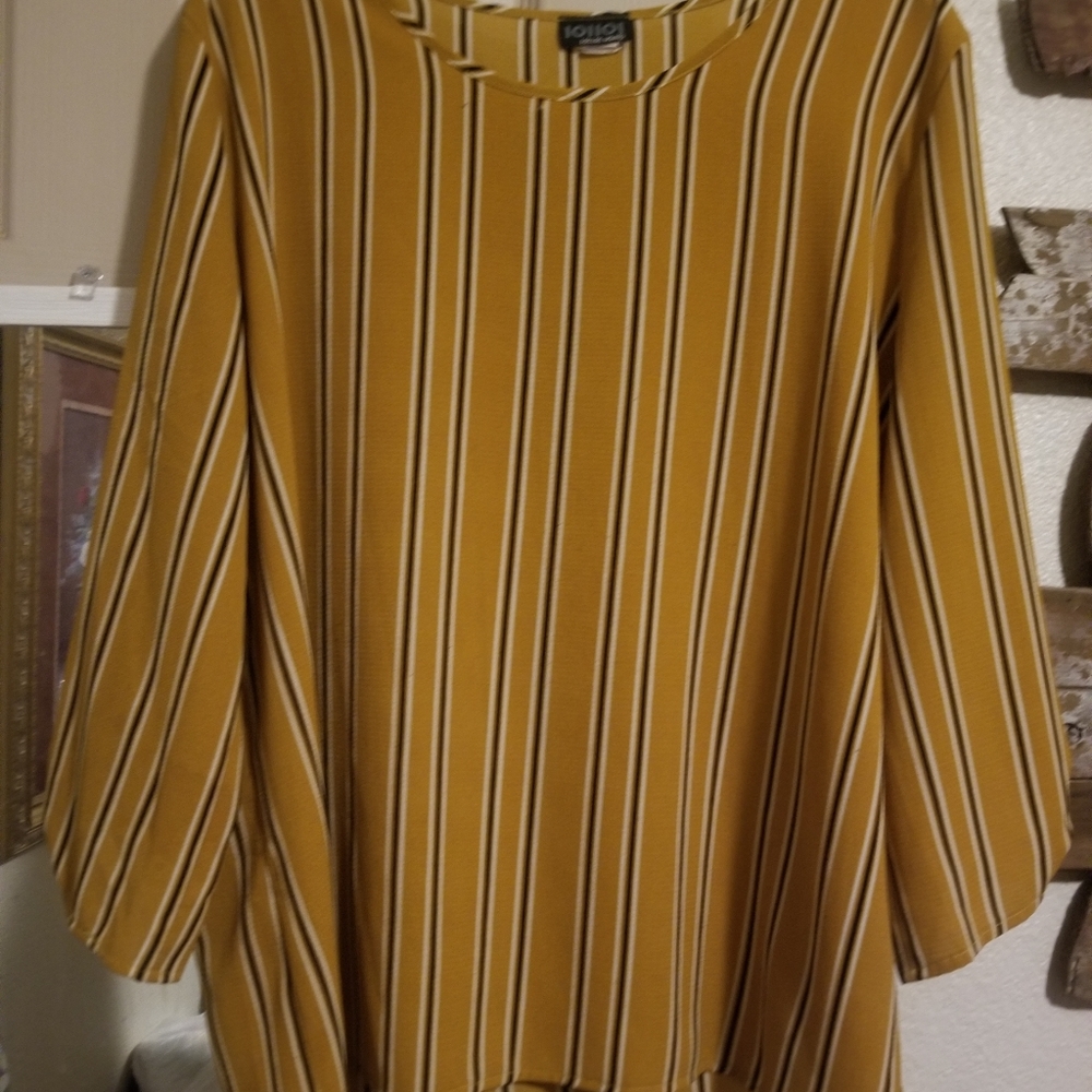 Mustard yellow blouse